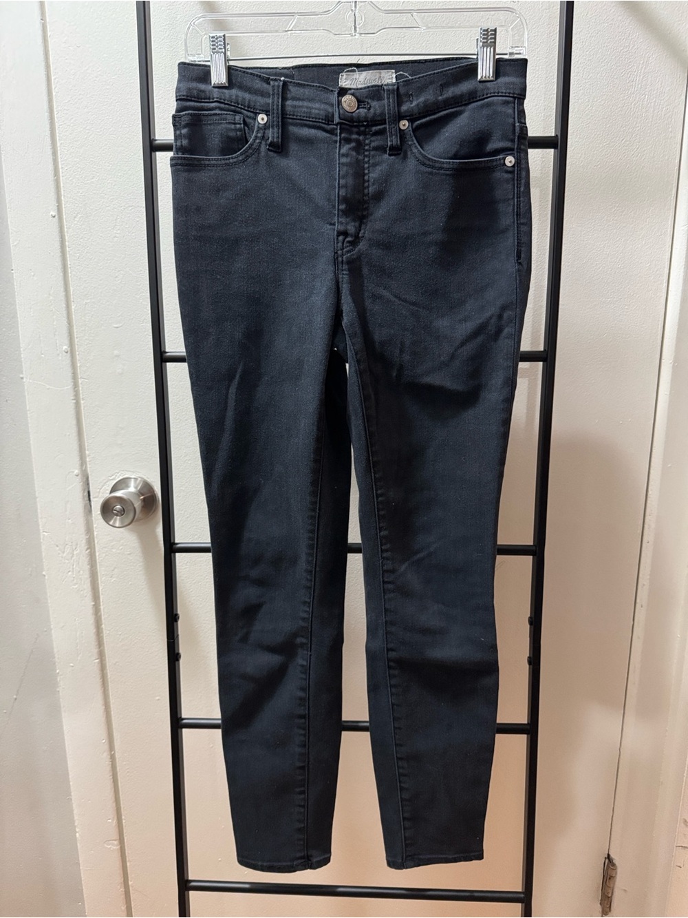 Madewell Black 9” High Rise Skinny Jeans